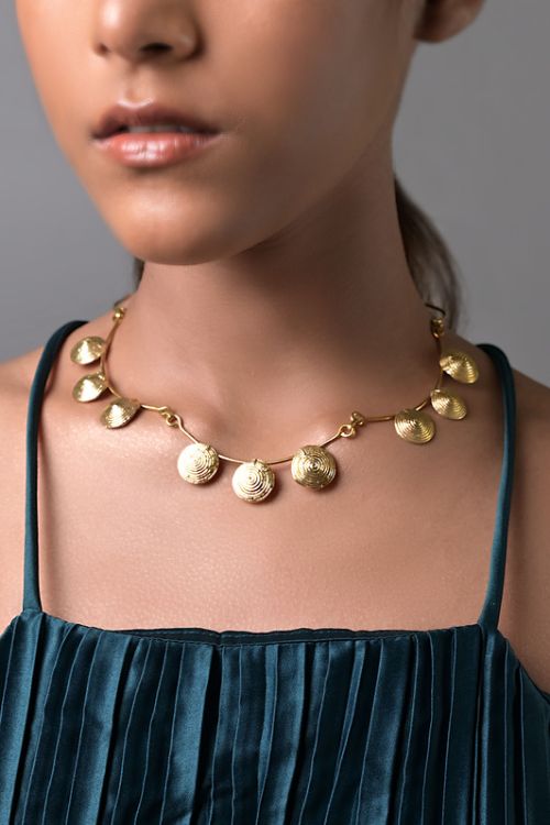 Beautiful brass necklace