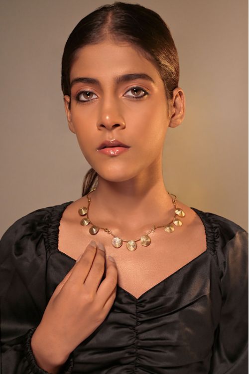 Women wearing beautiful brass jewellery