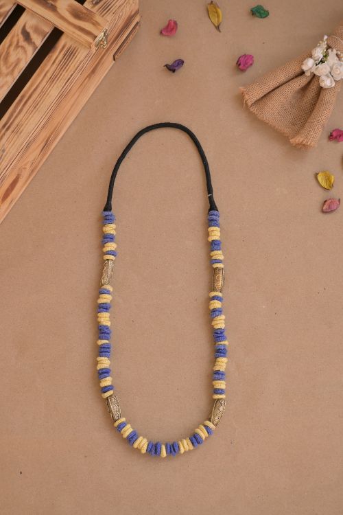 Brass Thread Opera Necklace D22c