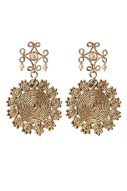 brass earrings