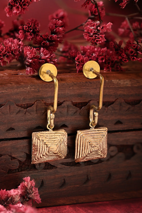 handmade dokra earrings