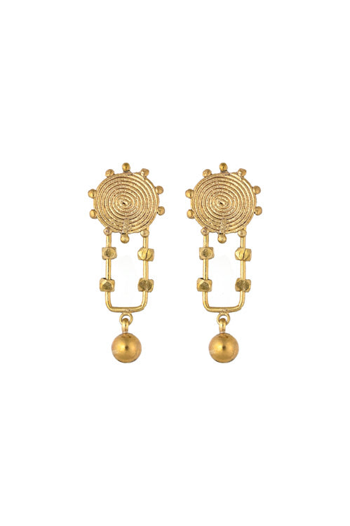 Brass earrings