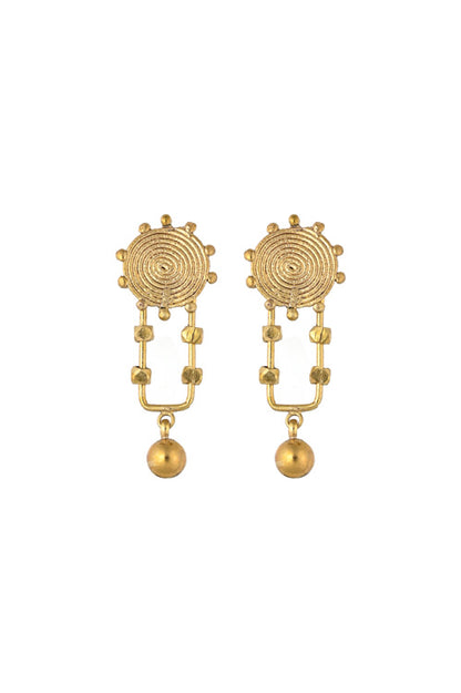 Brass earrings