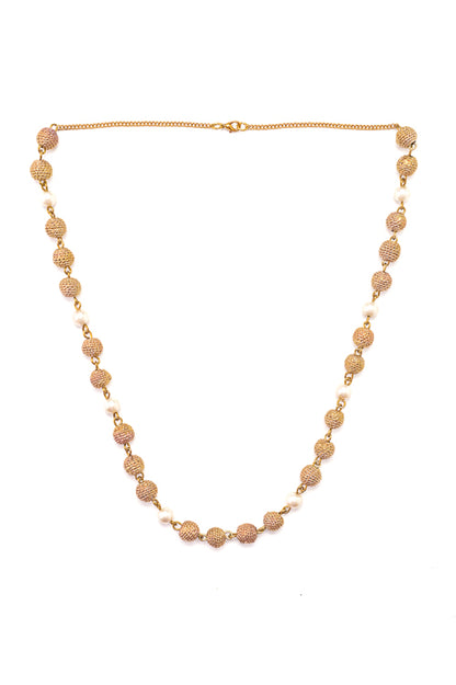 buy dokra round bead necklace