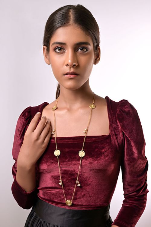 Women Dhokra long necklace