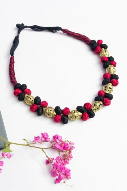 Brass Thread Choker Necklace D61i