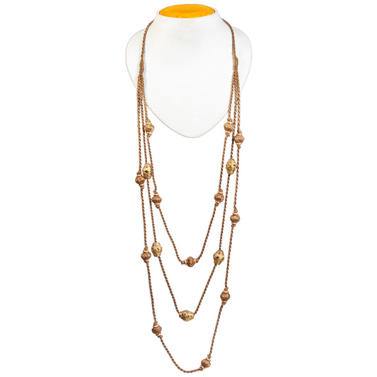 Brown Gold Tone Necklace