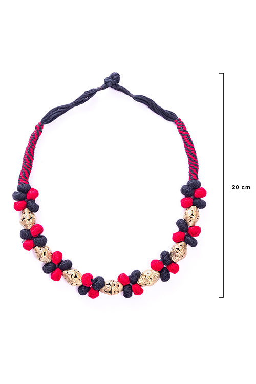 Brass Thread Choker Necklace D61i