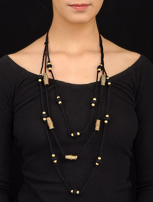 Black Gold Tone Necklace